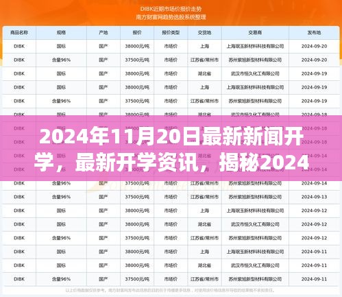 揭秘2024年秋季開學(xué)季最新動態(tài)與資訊，開學(xué)資訊一網(wǎng)打盡！