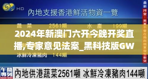 2024年新澳門(mén)六開(kāi)今晚開(kāi)獎(jiǎng)直播,專(zhuān)家意見(jiàn)法案_黑科技版GWL5.36