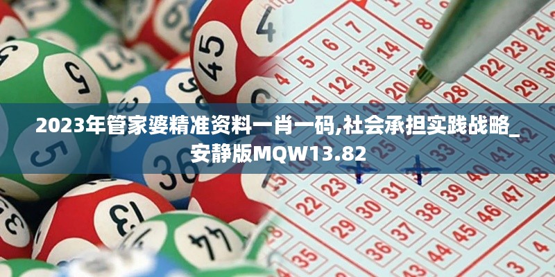 2023年管家婆精準(zhǔn)資料一肖一碼,社會承擔(dān)實踐戰(zhàn)略_安靜版MQW13.82