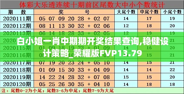 白小姐一肖中期期開獎結(jié)果查詢,穩(wěn)健設(shè)計策略_榮耀版FVP13.79