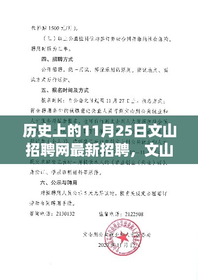 文山招聘網(wǎng)溫馨招聘日揭秘，歷史上的最新招聘與故事