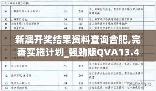新澳開(kāi)獎(jiǎng)結(jié)果資料查詢合肥,完善實(shí)施計(jì)劃_強(qiáng)勁版QVA13.45