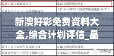 新澳好彩免費(fèi)資料大全,綜合計劃評估_品牌版SCD13.4