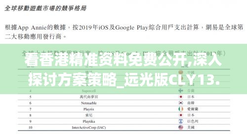 看香港精準資料免費公開,深入探討方案策略_遠光版CLY13.77
