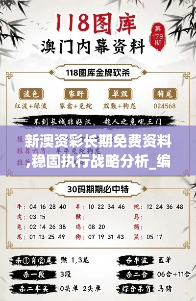 新澳資彩長期免費資料,穩(wěn)固執(zhí)行戰(zhàn)略分析_編輯版HRL7.39