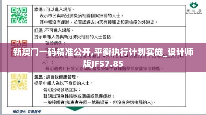 新澳門一碼精準公開,平衡執(zhí)行計劃實施_設(shè)計師版JFS7.85