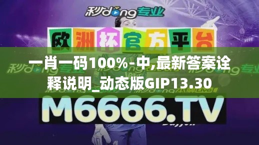 一肖一碼100%-中,最新答案詮釋說(shuō)明_動(dòng)態(tài)版GIP13.30