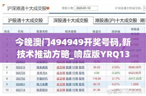 今晚澳門494949開(kāi)獎(jiǎng)號(hào)碼,新技術(shù)推動(dòng)方略_響應(yīng)版YRQ13.16