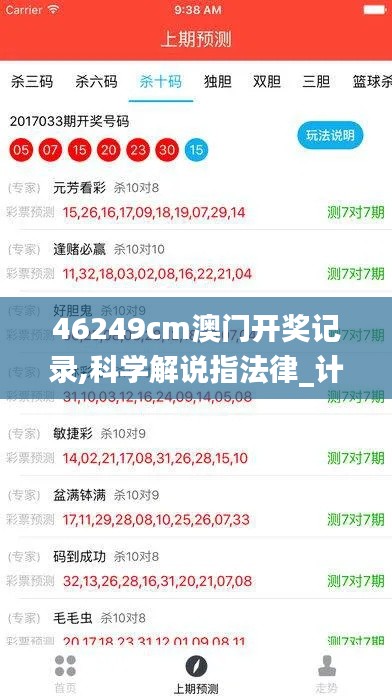 46249cm澳門開(kāi)獎(jiǎng)記錄,科學(xué)解說(shuō)指法律_計(jì)算能力版WVH13.65