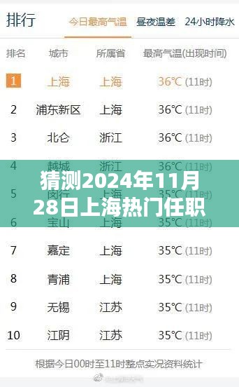 揭秘未來(lái)任職助手，預(yù)測(cè)上海熱門職位與科技產(chǎn)品趨勢(shì)展望至2024年11月28日??