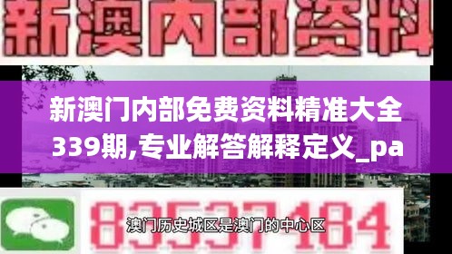 新澳門內(nèi)部免費資料精準大全339期,專業(yè)解答解釋定義_pack196.106-5