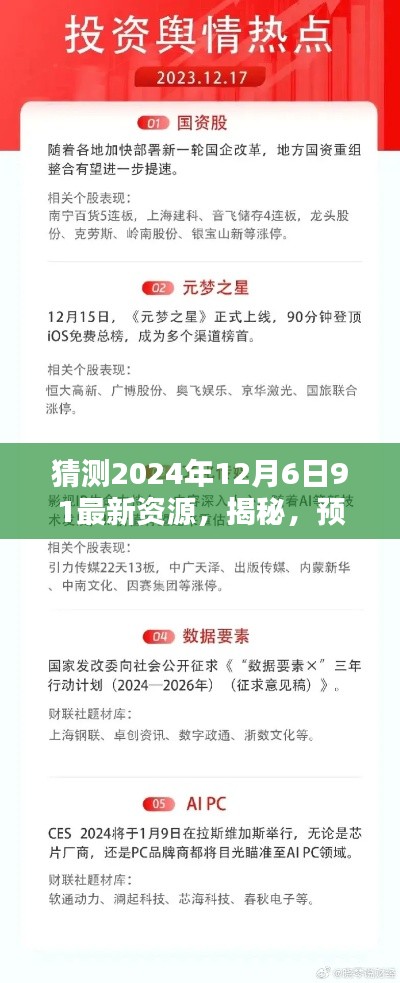 揭秘預(yù)測未來之選，揭秘2024年12月6日最新資源全面解析