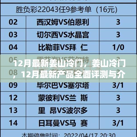 12月姜山冷門(mén)產(chǎn)品全面評(píng)測(cè)與介紹，最新產(chǎn)品一覽