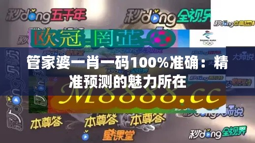 管家婆一肖一碼100%準(zhǔn)確：精準(zhǔn)預(yù)測的魅力所在