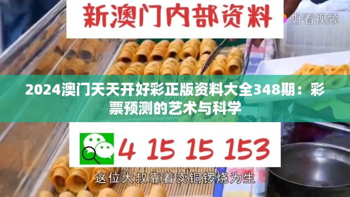 2024澳門天天開好彩正版資料大全348期：彩票預(yù)測(cè)的藝術(shù)與科學(xué)