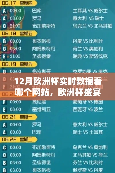 科技引領(lǐng)實時數(shù)據(jù)新紀(jì)元，探索最佳歐洲杯觀賽體驗的智能網(wǎng)站