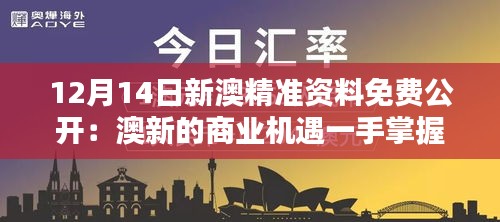 12月14日新澳精準(zhǔn)資料免費(fèi)公開：澳新的商業(yè)機(jī)遇一手掌握