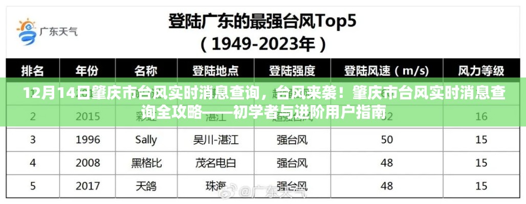 肇慶市臺風(fēng)來襲實(shí)時消息查詢?nèi)ヂ?，初學(xué)者與進(jìn)階指南（臺風(fēng)實(shí)時消息查詢）
