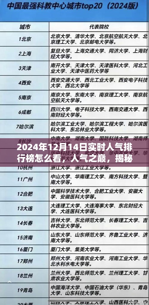 揭秘2024年實(shí)時人氣排行榜，如何洞察人氣之巔與排行榜背后的奧秘與影響？