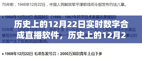 歷史上的12月22日，數(shù)字合成直播軟件的誕生與發(fā)展回顧