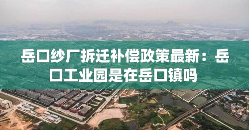 岳口紗廠拆遷補(bǔ)償政策最新：岳口工業(yè)園是在岳口鎮(zhèn)嗎 