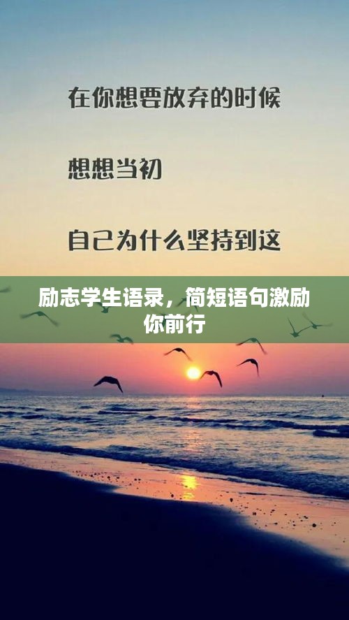 勵(lì)志學(xué)生語錄，簡短語句激勵(lì)你前行
