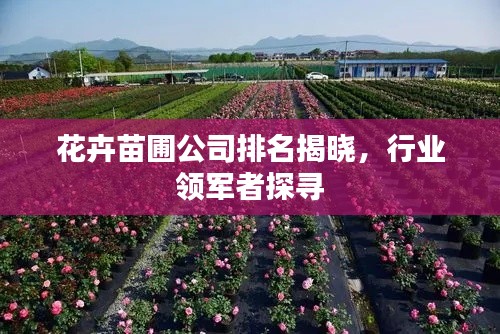 花卉苗圃公司排名揭曉，行業(yè)領(lǐng)軍者探尋