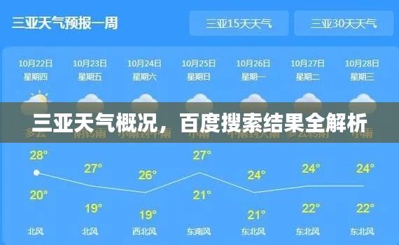 三亞天氣概況，百度搜索結(jié)果全解析