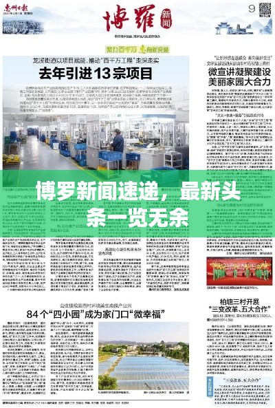 博羅新聞速遞，最新頭條一覽無(wú)余