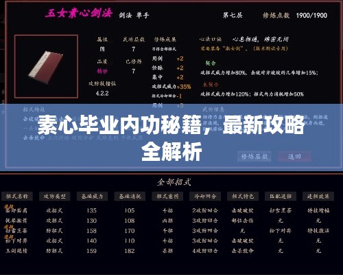 素心畢業(yè)內(nèi)功秘籍，最新攻略全解析