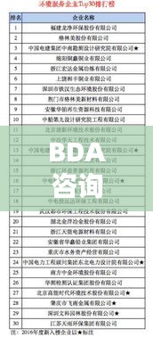 BDA咨詢公司權(quán)威排名揭曉，引領(lǐng)行業(yè)的秘密武器全揭秘